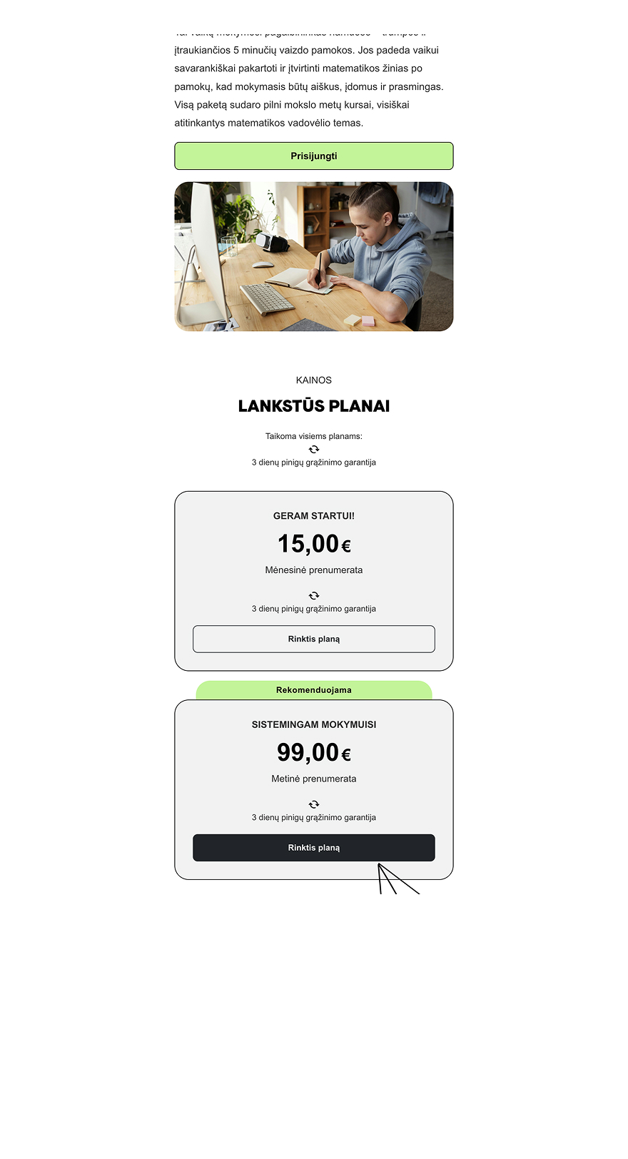 Phone screen content