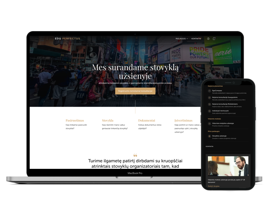 EduPerfectus - personalizuoto ugdymo lyderis Lietuvoje