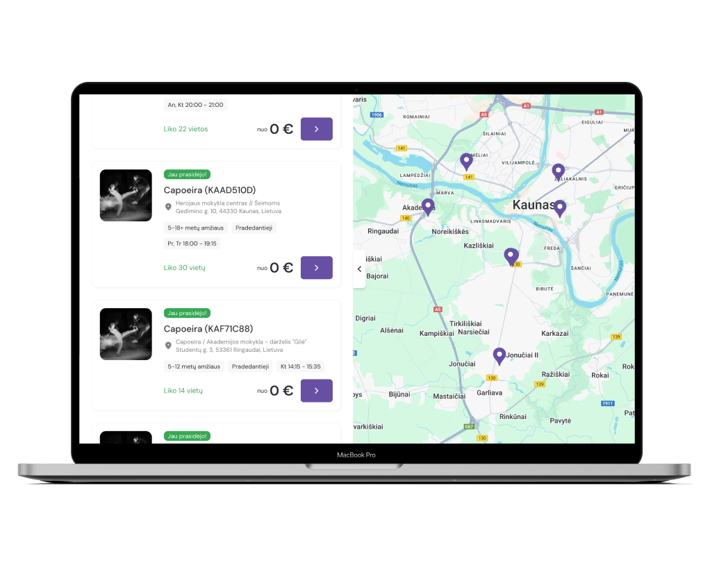 EXOCLASS sistema skirta edukacinių veiklų organizavimui