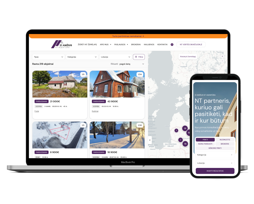 "21 Amžius" is a real estate partner