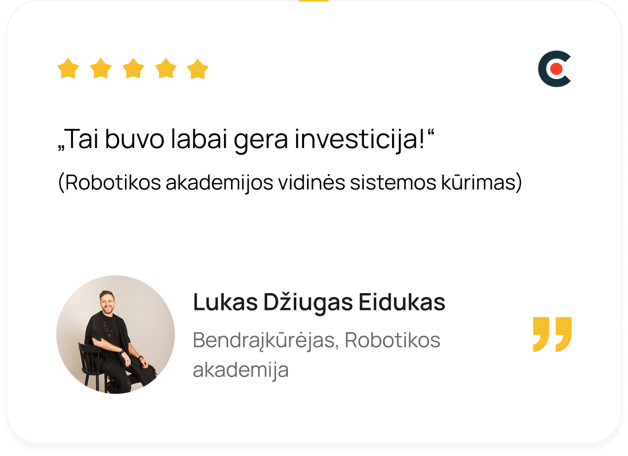 Norite sužinoti, koks sprendimas tiktų jūsų verslui?